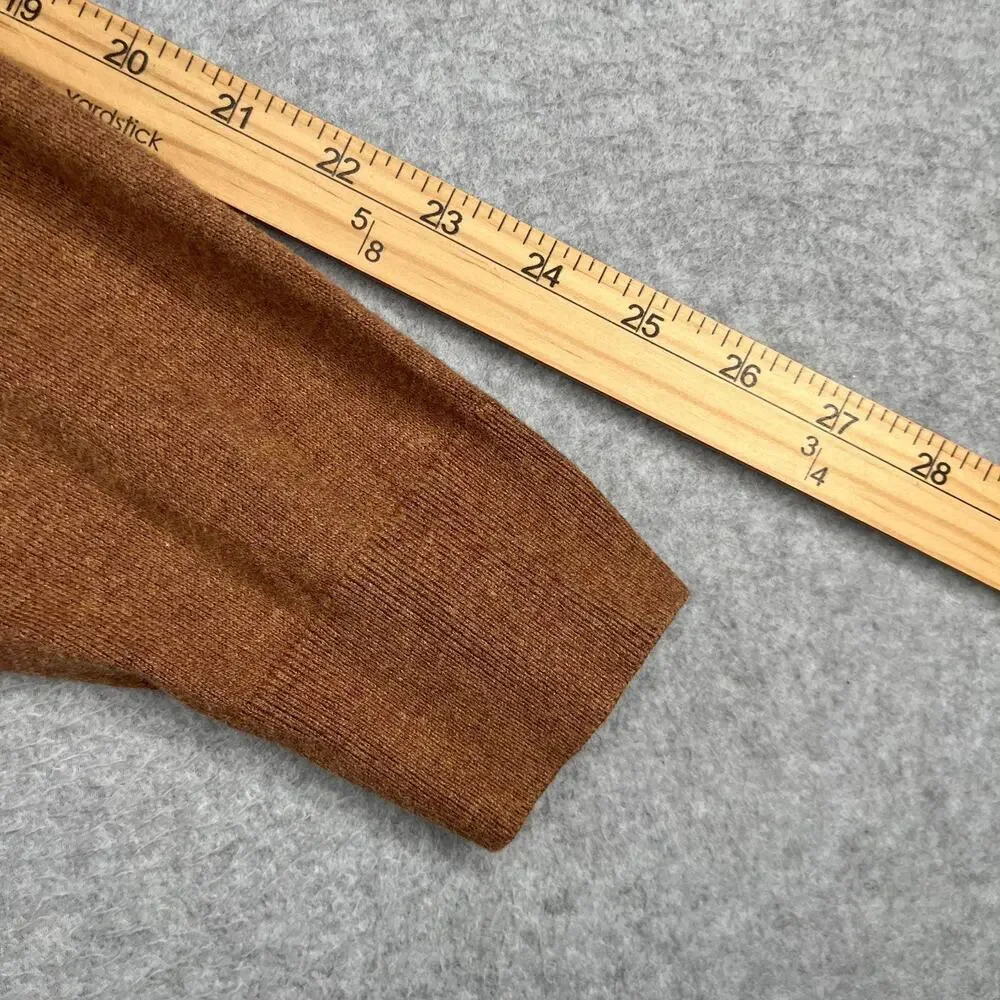 Banana Republic Sweater Luxe Yarn Brown V Neck Casual Long Sleeve XL